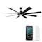 Modern Forms Fans Aura Indoor or Outdoor Smart Ceiling Fan 2700-3000-4000-5000K LED in Matte Black FR-W2303-72L-MB - alternate 1